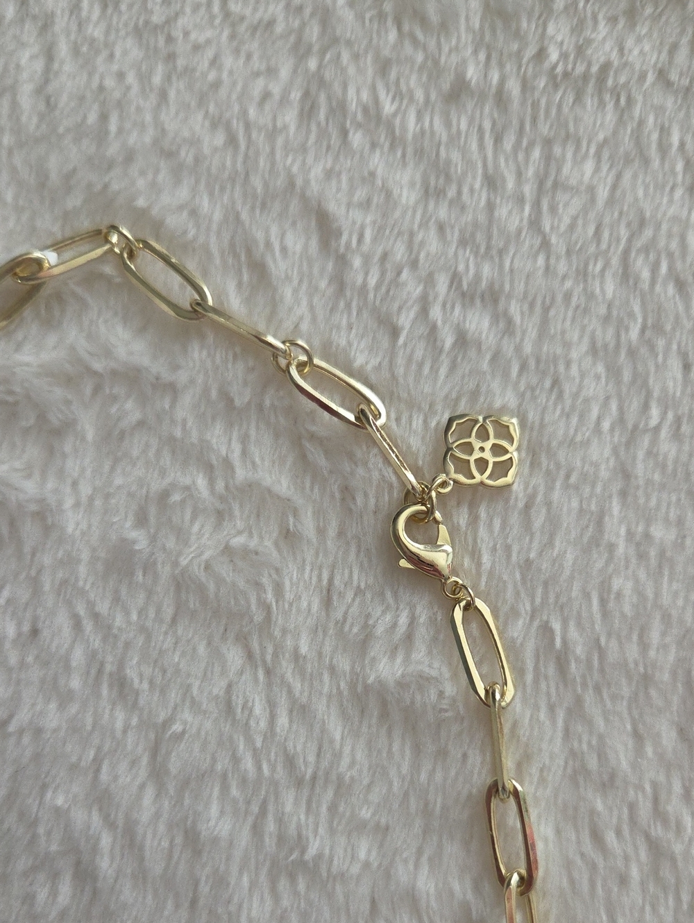 NWT Kendra Scott Emery Necklace Gold Pave Crystal Link New - Picture 7 of 8
